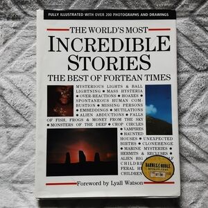 📚 The World's Most Incredible Stories Hardcover Book EUC Mysteries & More